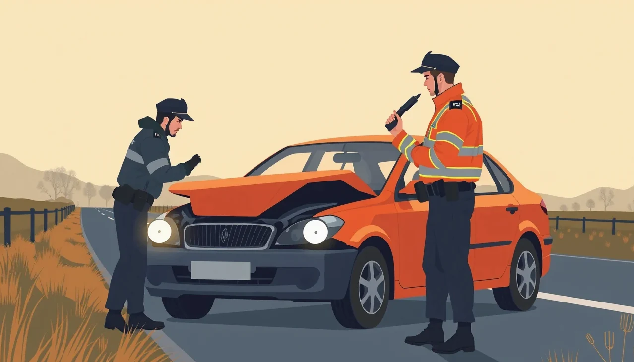 Manažér vozového parku kontroluje stav firemného automobilu pred jazdou