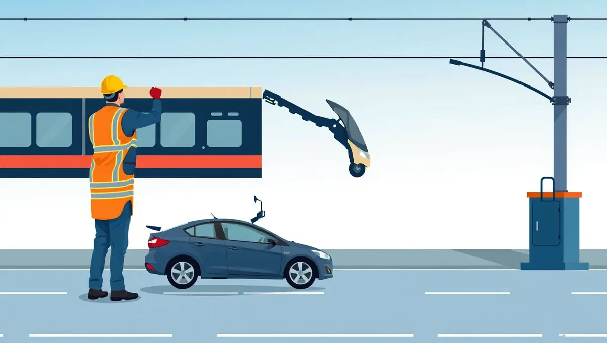 Dispečerské vozidlo dopravného podniku zabezpečujúce odťah a náhradnú autobusovú dopravu