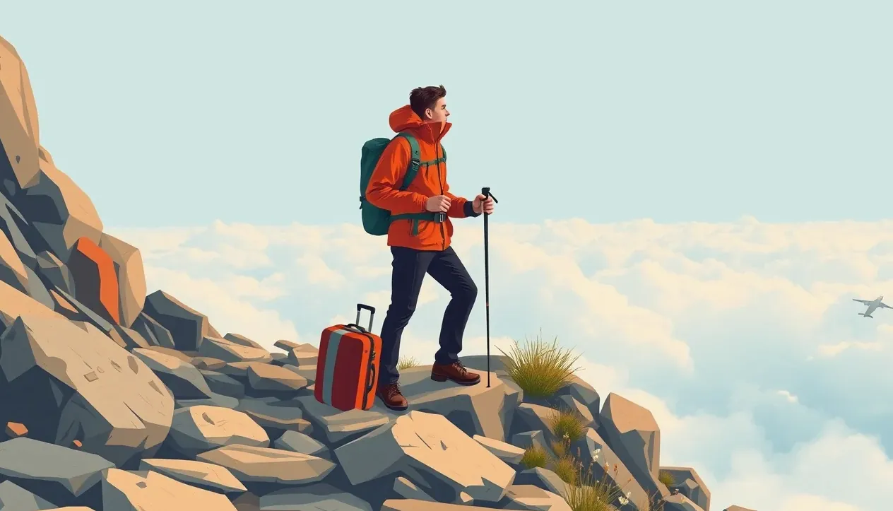 Horskí turisti kráčajúci po trase Inca Trail smerom k Machu Picchu