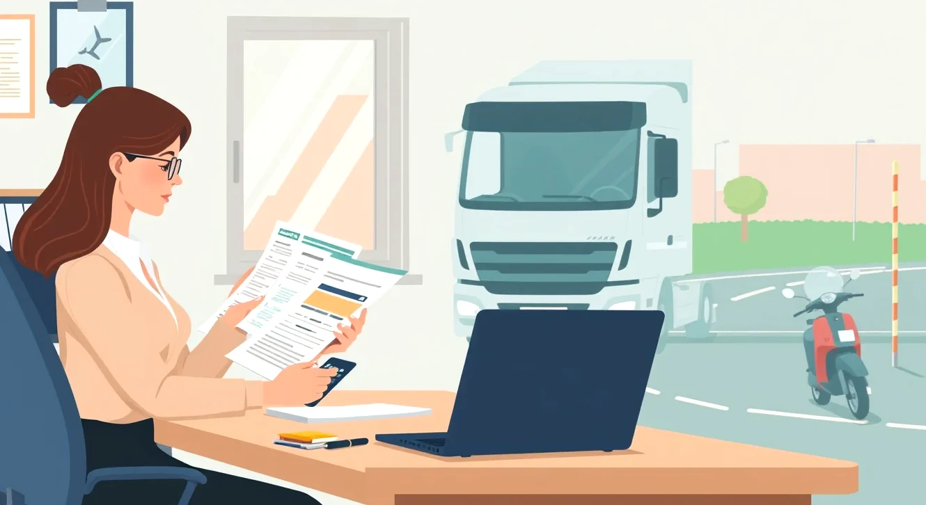 Nákladné auto s hydraulickou rukou pri vykladaní stavebného materiálu
