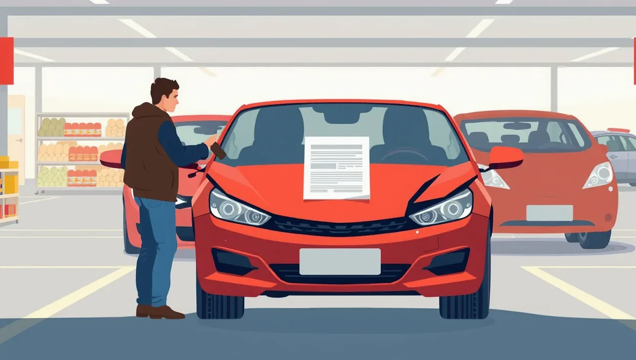Detailný pohľad na stropný panel v automobile s červeným núdzovým tlačidlom SOS