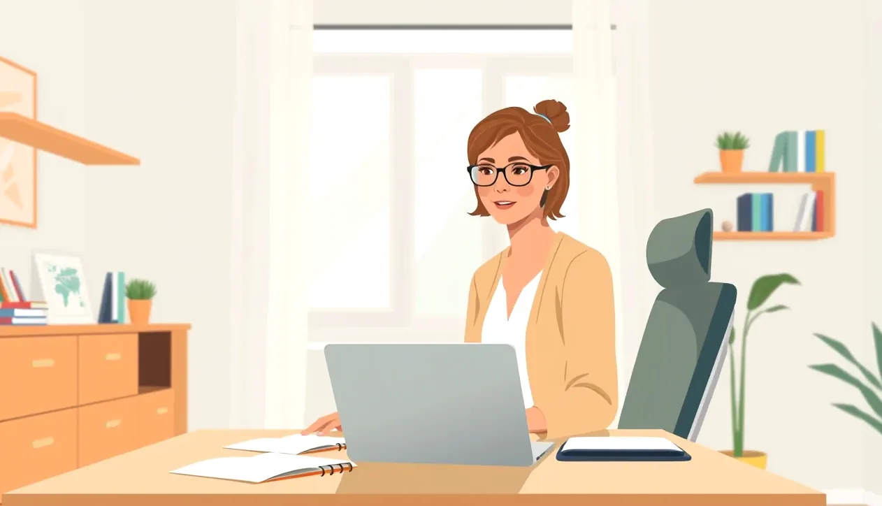 Pracovník sediaci pri notebooku doma s obviazaným zápästím po úraze na home office